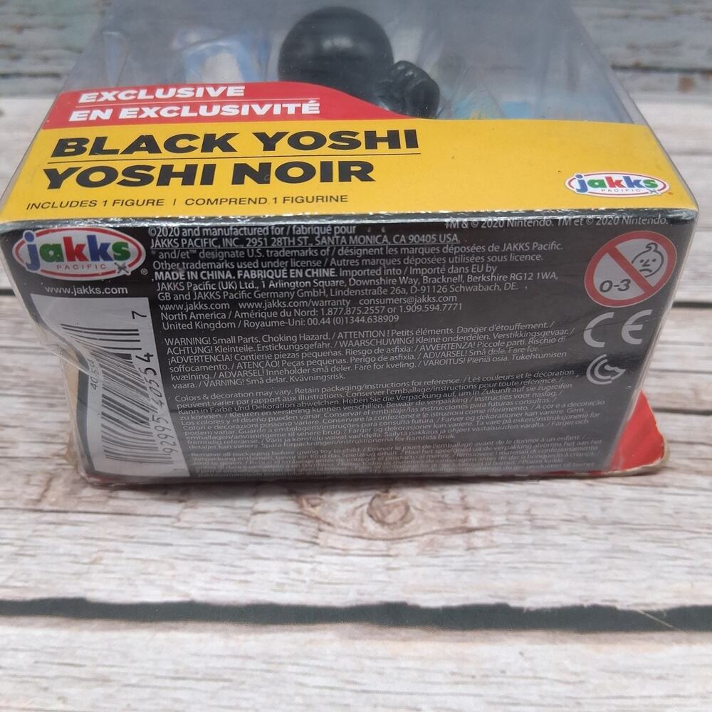 Super Mario Nintendo Exclusive Black Yoshi 2.5" Figure Jakks Pacific Damaged Box - Picture 7 of 15